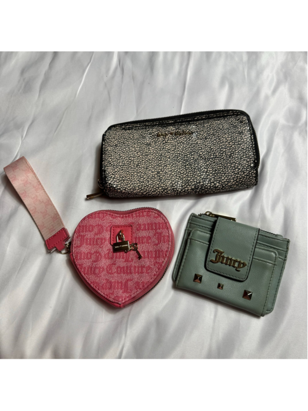 Women's Juicy Couture Wallet Set, One Size, Pink and Green